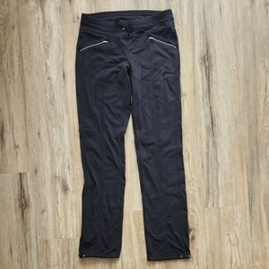 Athleta Black Slim Leggings with Zip Pockets